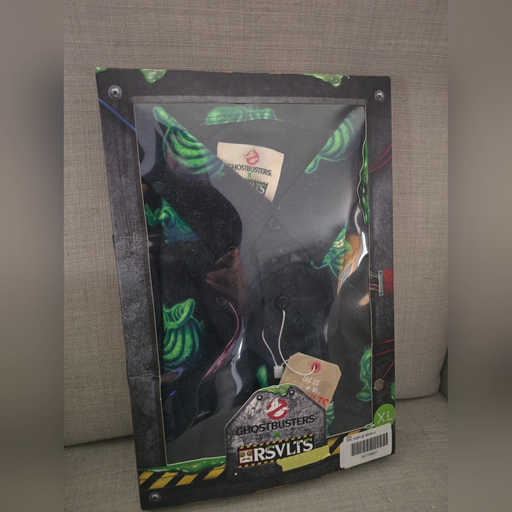 **Rare** RSVLTS Ghostbusters Long Sleeve Shirt with Green and Black Design